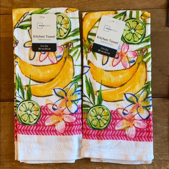 Pair of Women Owned Summer Fruit Kitchen Towels - Picture 1 of 5